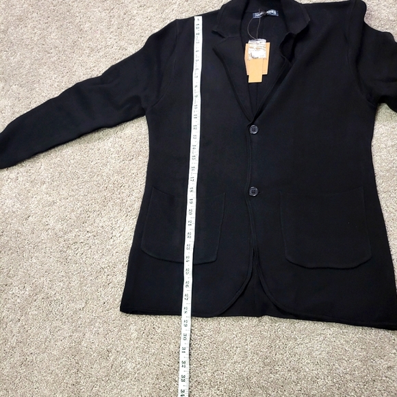 PJ PAUL JONES Men's Cardigan Sweater Shawl Collar Button Down Knit Blazer Jacket - Picture 7 of 12